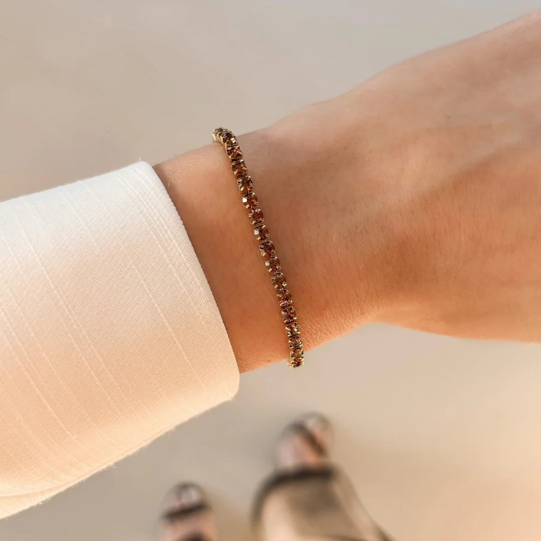 Ava Gold Brown Bracelet - Image 4