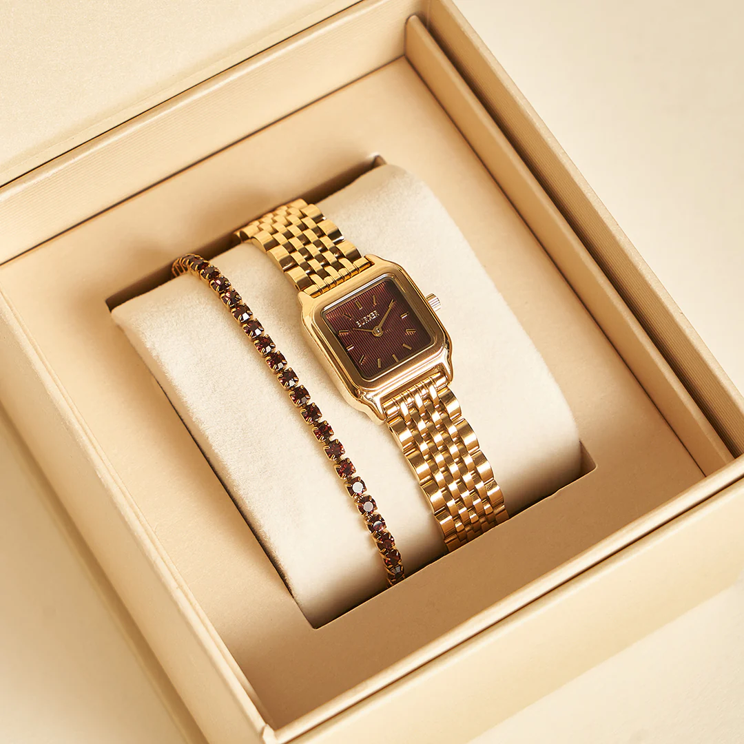 Ava Gold Burgundy - Image 5