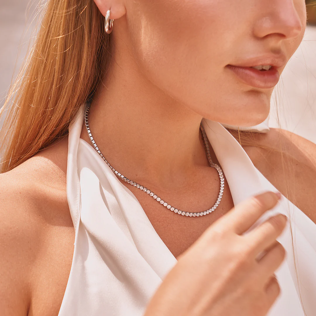 Ava Necklace Silver - Image 3