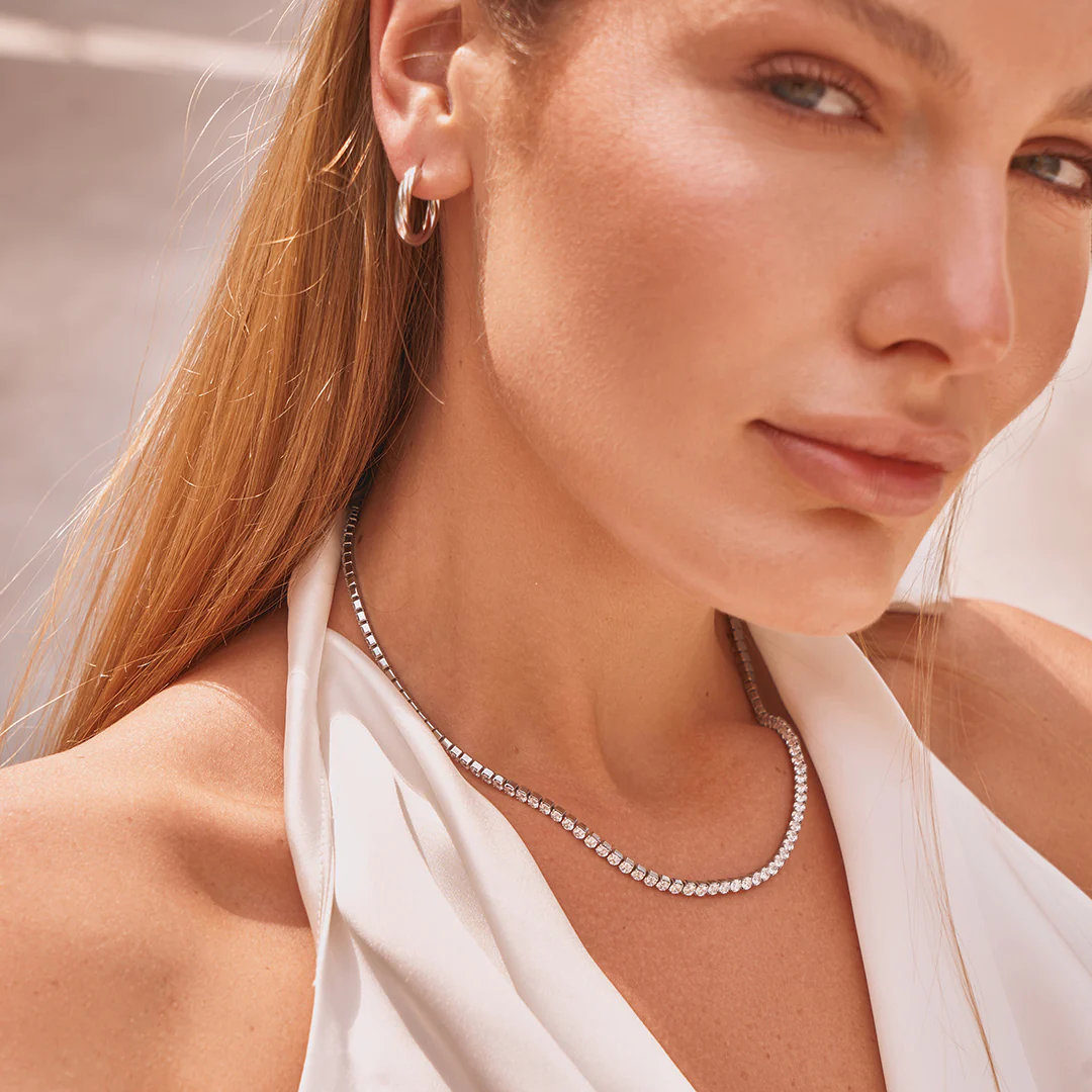 Ava Necklace Silver - Image 4