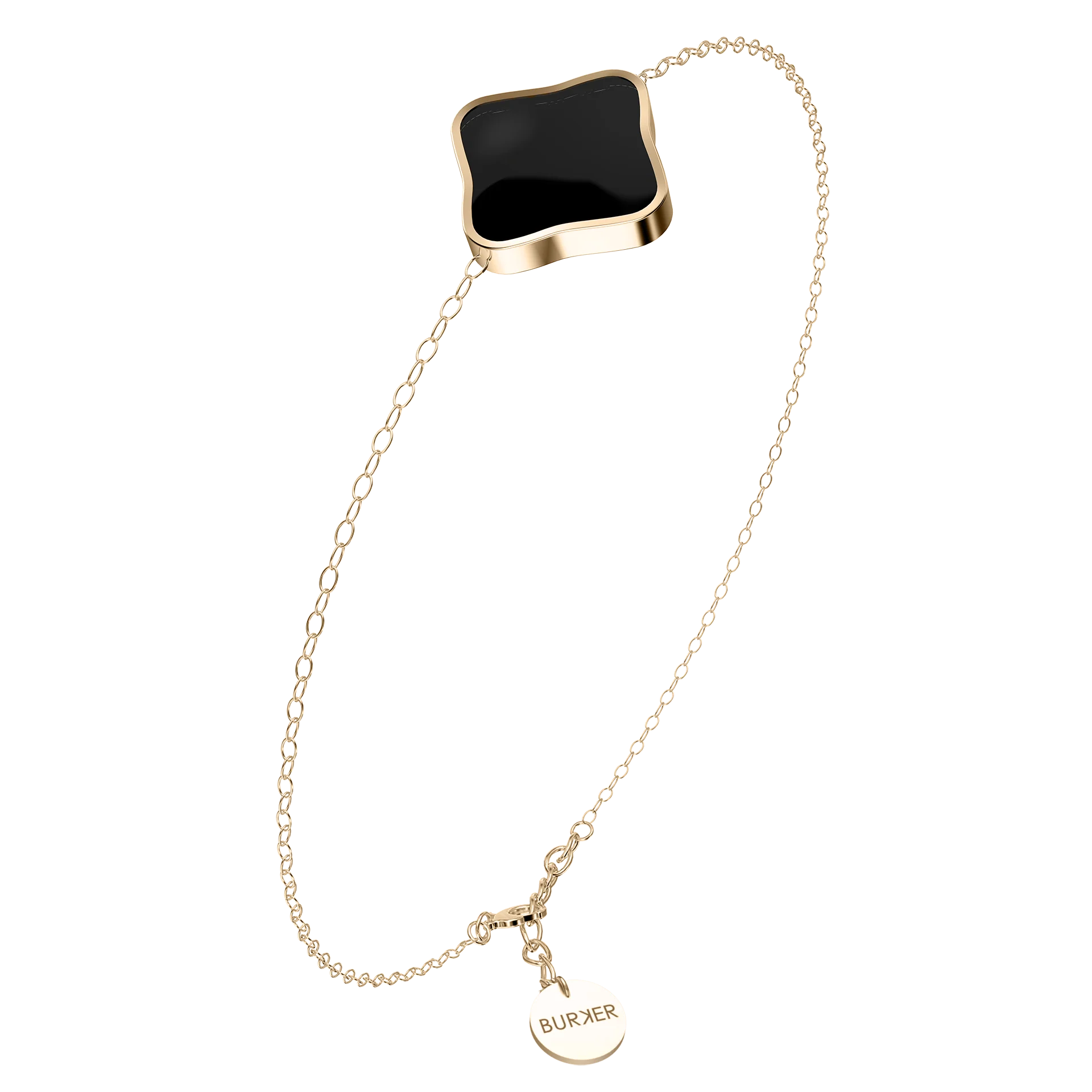 Flora Gold Black Bracelet