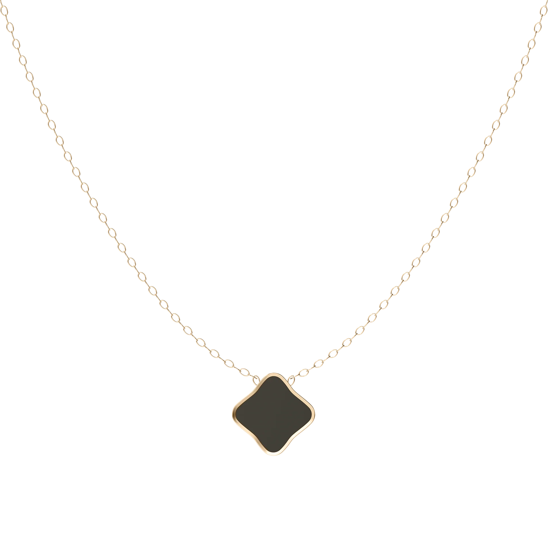 Flora Gold Black Necklace
