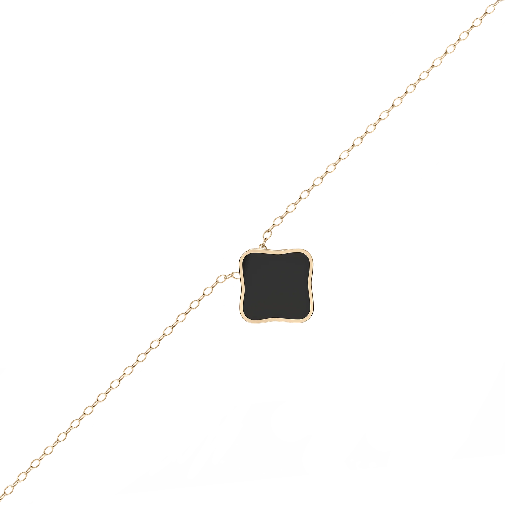 Flora Gold Black Necklace - Image 2