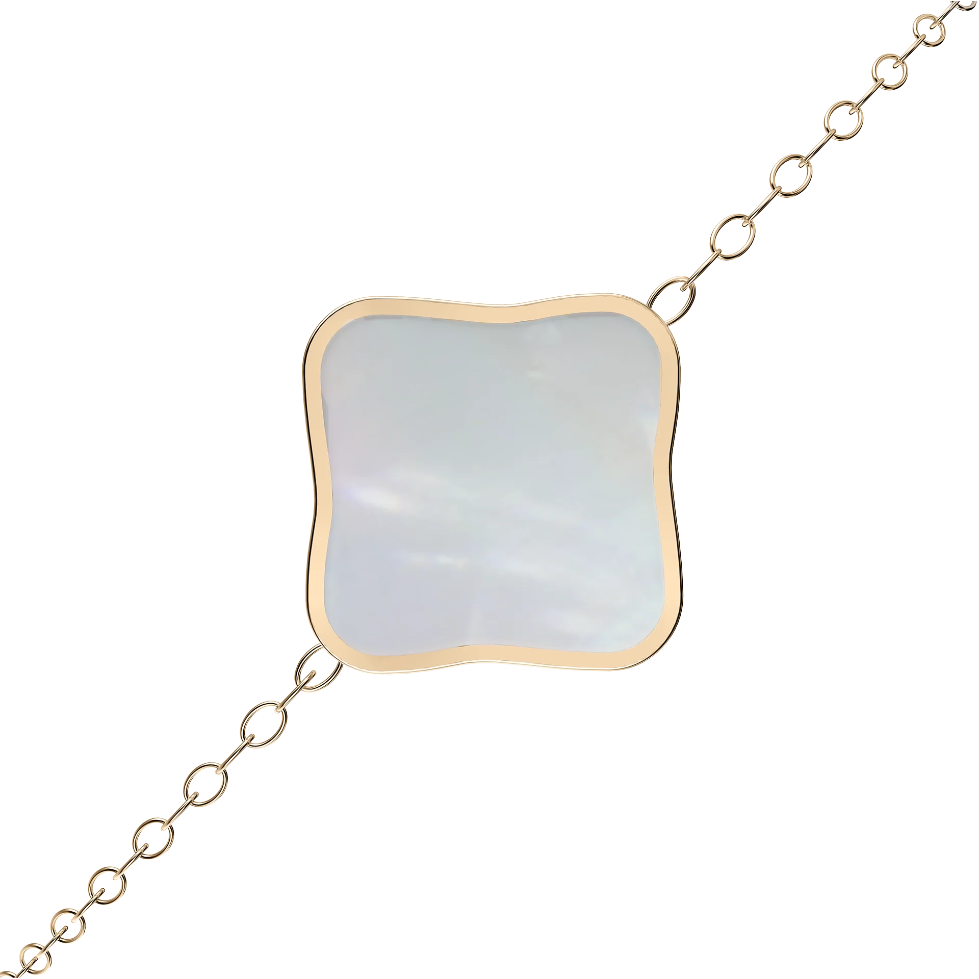 Flora Gold White Bracelet - Image 2