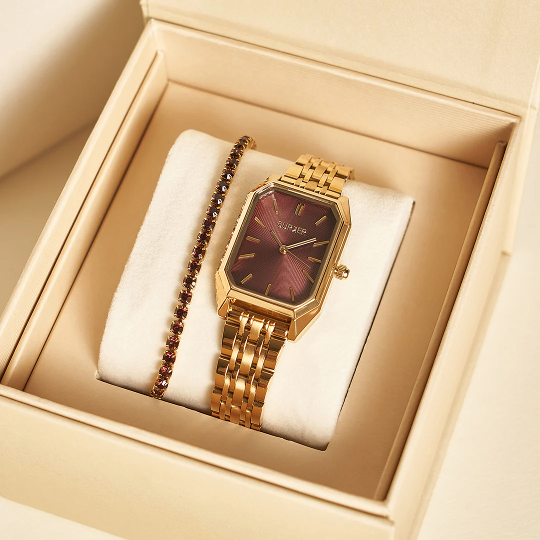 Isabell Gold Burgundy - Image 6