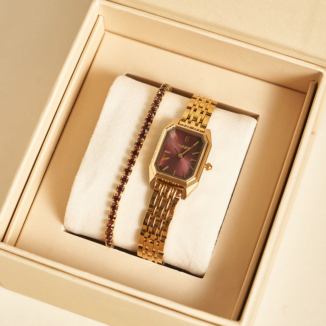 Isabell Petite Gold Burgundy - Image 4