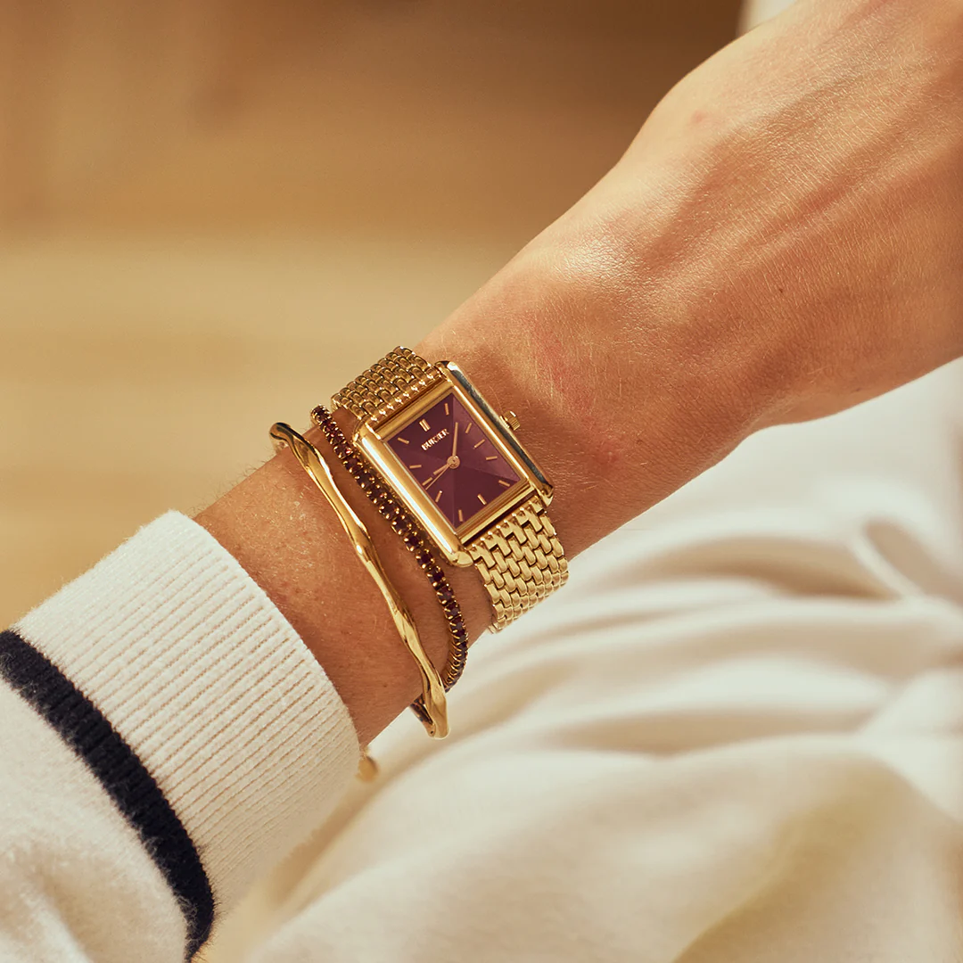 Olivia Gold Burgundy - Image 5