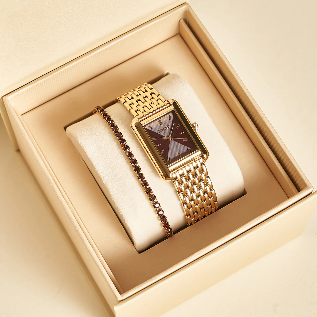 Olivia Gold Burgundy - Image 6