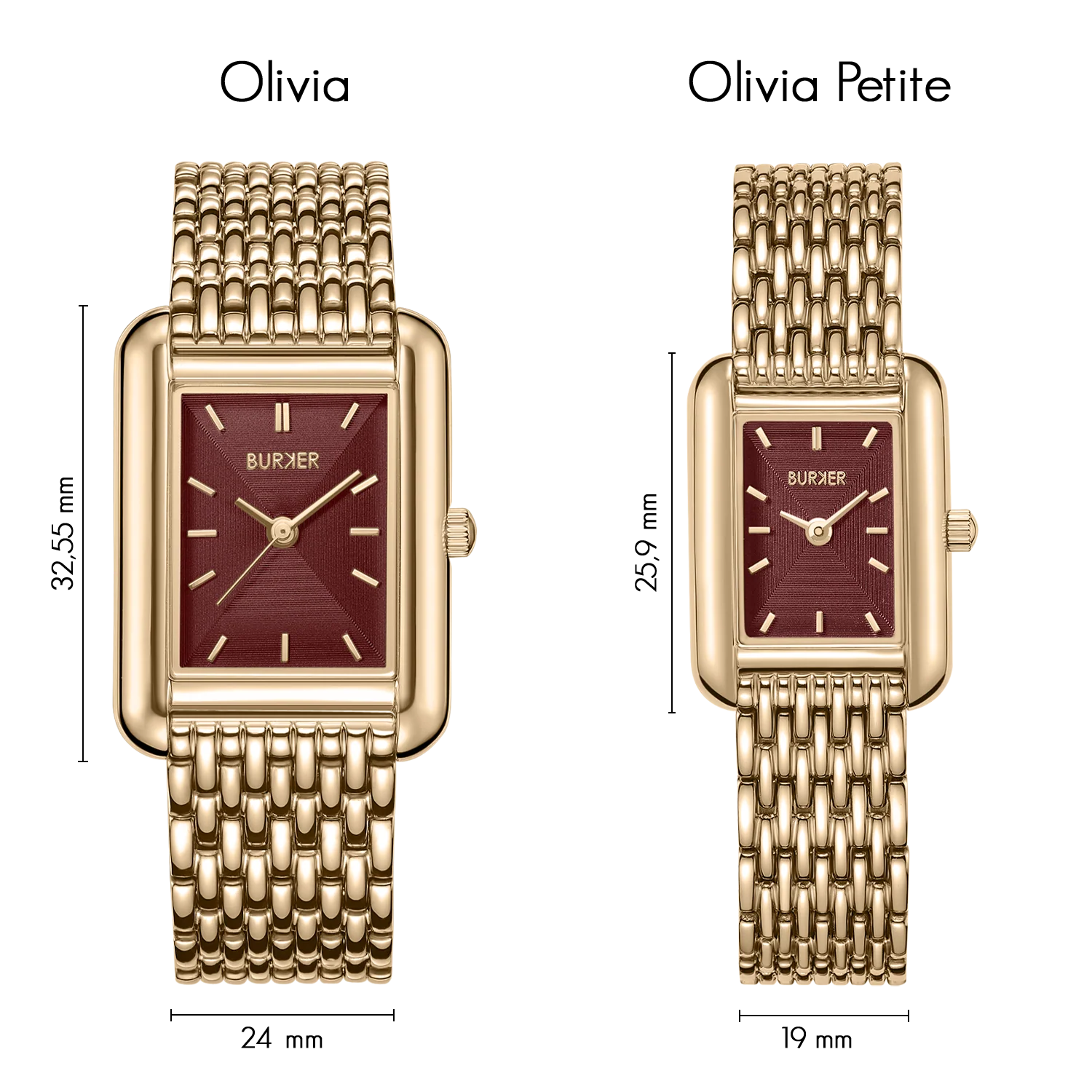 Olivia Gold Burgundy - Image 7