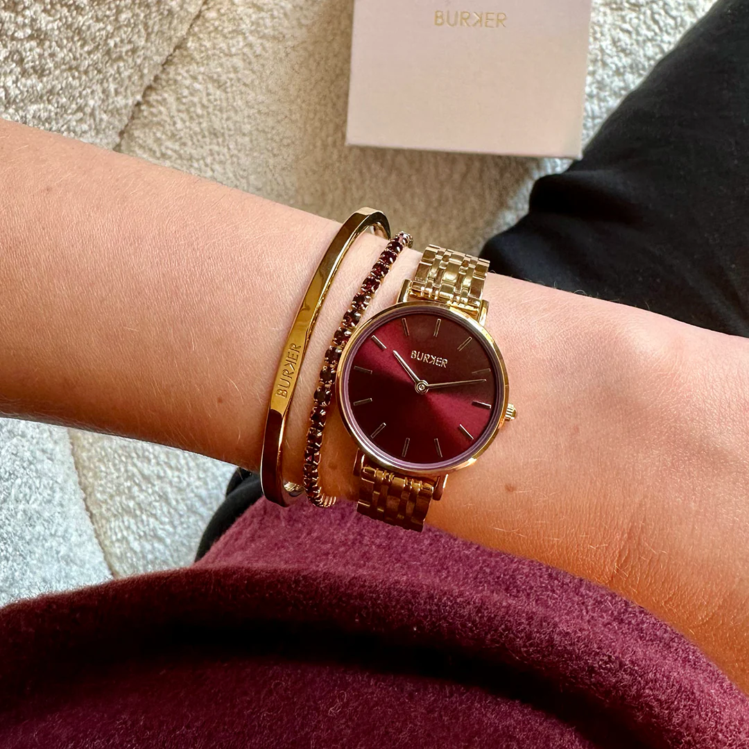 Ruby Petite Gold Burgundy - Image 4