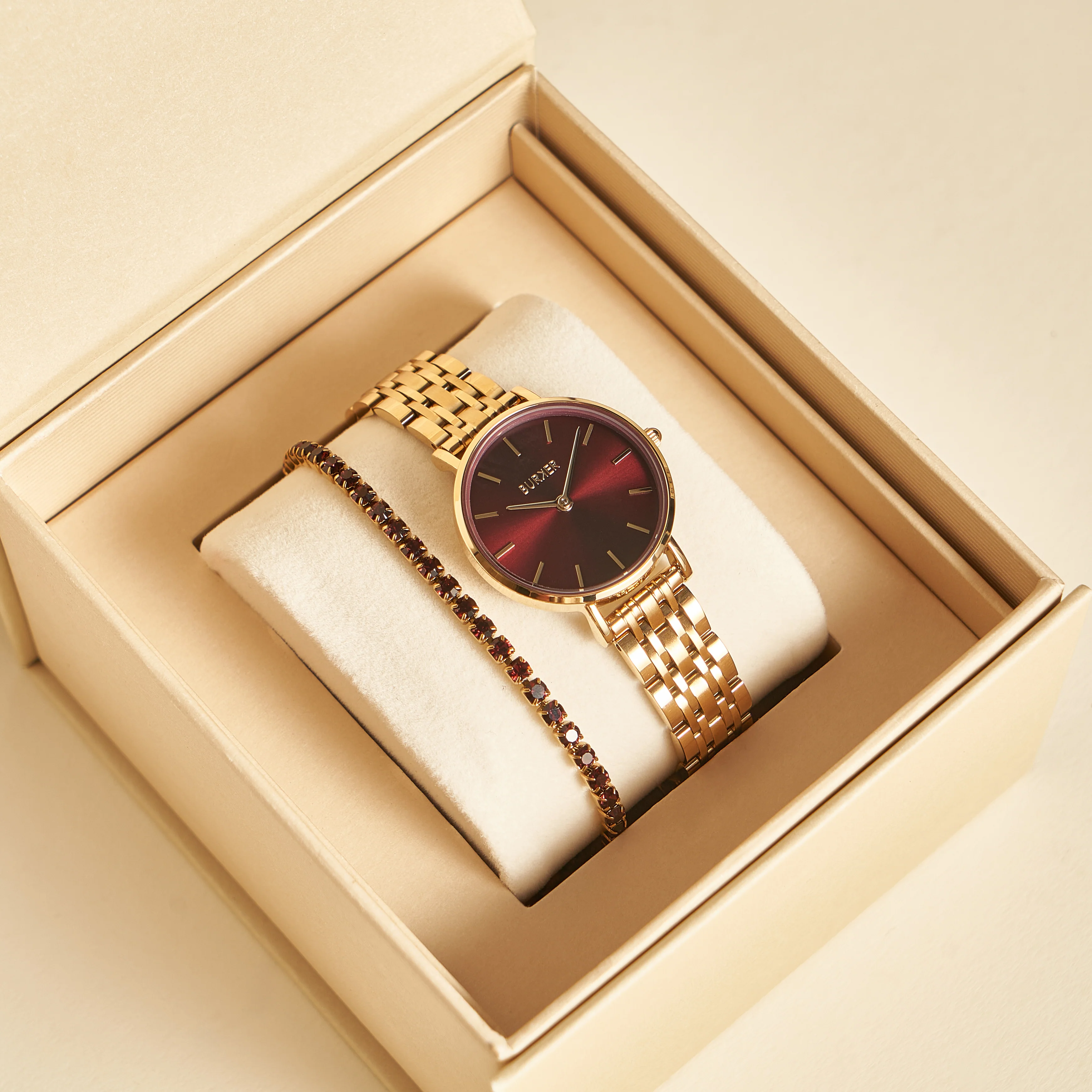 Ruby Petite Gold Burgundy - Image 5